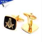 jeweley stainless steel cufflinks masonic freemasonry peace love gift costume accessories