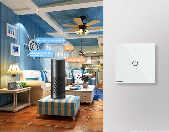 Highly Recommended 1 Gang Alexa Enabled Smartphone Control Zigbee Wall Switch - ANKUX.COM