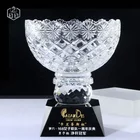Luxury Creative Customize Import Golf Hole In One Souvenir Glass Big Shape Trophy Cup Crystal Bowl