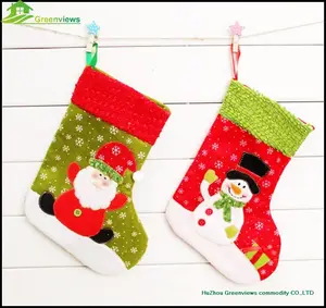 25cm snowman and santa clause christmas gift socks for promotion