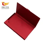 Custom logo and color rectangular shaped aluminum id card holder case