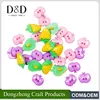 New design children clothing fruit shape cartoon colourful plastic covered buttons