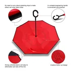 custom print cell phone inside out hands free straight upside down inverted reverse umbrella