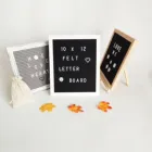 Changeable peg letter board 18*12inch letterboard with white felt for deco