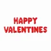 15 Pcs letter set Happy Valentines red foil balloon 16 inch for Valentines Day party decoration