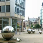 Stainless Steel Big Square Garden Sphere Ball Stainless steel hollow sphere Size customizable