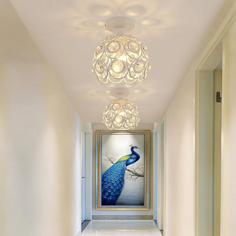 Vintage Metal Ceiling Lamp crystal Retro Lights  (6)