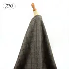 Good price custom TR spandex plaid checks dubai men suit fabric for wholesale