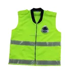 Hi-Vis Lime Safety Bomber Jacket without Quilted Lining, Large, Green