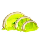 Colorful transparent PVC cosmetic bags logo customized bag promotion pouch
