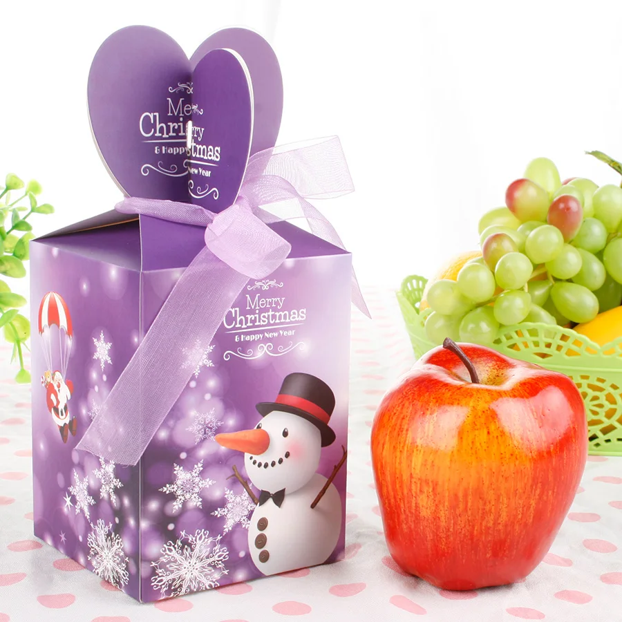 mini custom design cheap wholesale christmas eve apple gift