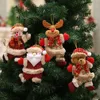 2018 Merry christmas ornaments Gift Santa Claus Snowman Tree Toy Doll Hang Decorations home Enfeites De Natal fkk2