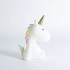 multicolor lovely unicorn night light battery powered for kids bedside