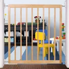 Single panel wall mount wood baby safety gate baby barrier New Zeland Pine