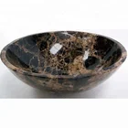 Small hand washing bathroom granite marble washbasin stone round sink