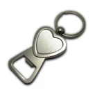 Wholesale Heart Shaped Key Rings Love Metal Crafts Bottle Opener Keychain