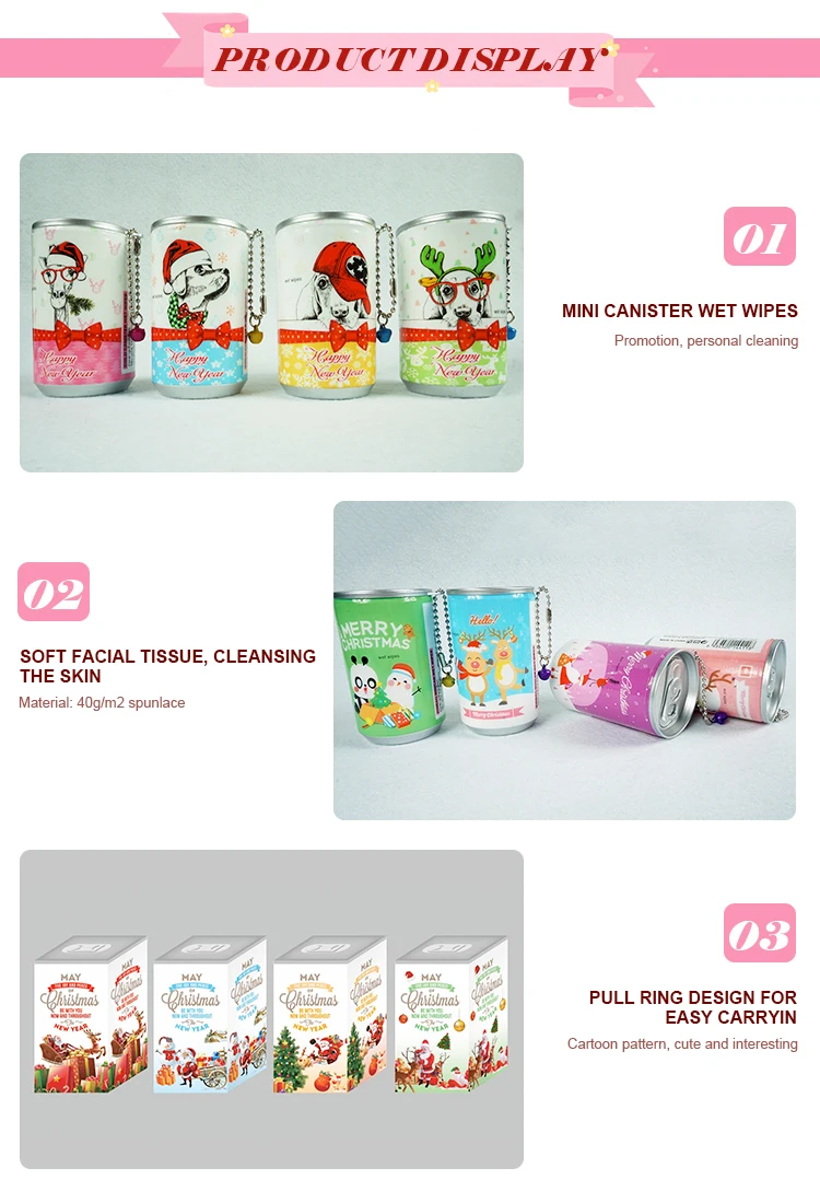 Fast delivery home electronic equipment wipe wipes restaurant christmas design wet wipes