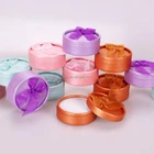 custom print round small cardboard cylinder pill box with lids
