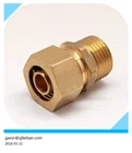China supplier hydraulic coupling quick connector brass fitting for plastic tube and pipe