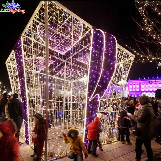 collapsible christmas gift box for decorations