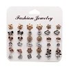 Mixed Stud Earrings Jewelry Lots Cheap Bulk Jewelry For Gold Uv Plating And White Plating Mixed