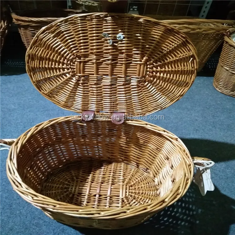 wholesale rattan bicycle front basket&wicker bike basket
