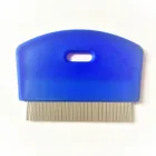 Professional Pet Cat Animal Flea Lice Nit Removing Comb With Stainless Steel Pins And Plastic Handle