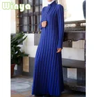 Dubai Ethnic Middle East Clothing Gown Islamic Muslim Long Winter Daily Open Abaya Women Dresses