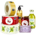Adhesive custom private brand label on roll