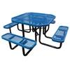 (TB18) Outdoor Iron Square Metal Dinning Table Set