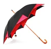 Xiamen Sunfoo 23" automatic New idea black and red polygon Umbrella