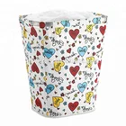 Home Standing Foldable Decorative Aluminum Laundry Hamper Bag Clothes Storage Box