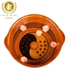 Thailand Imported Oak Special Design Wooden Foot Basin