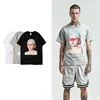 LT106 European and American tide brand devil head men's t-shirt WANTED printing T-shirt short-sleeved cotton t-shirt tide