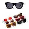 New arrival style custom design free samples retro square sunglasses female brand sun glasses