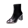 or10811h Autumn winter new style rubber boots chunky high heel back zipper boot women shoes