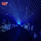 big size advertising transparent video wall screen led pixel media facade for outdoor