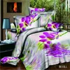 3D latest design flower bedding sets,3D duvet cover set, branded bed sheet