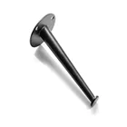 OEM Black Powder Coating Finish Metal Round Table Feet Sofa Bed Foot Furniture Cabinet Legs