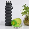 550ML Wholesale Outdoor Collapsible Silicone Squeeze Foldable Sports recyclable Collapsible Silicone Water Bottle