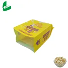 Microwaveable New Design Greaseproof / Waterproof Paper Kraft Microwave Popcorn Bag and Plastic