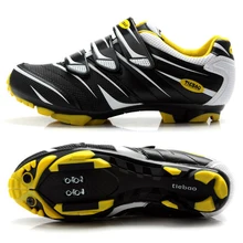 Updated Tiebao Professional Men Mountain Bike Shoes Breathable Bicycle Cycling Shoes MTB Self-Locking Sport Shoes