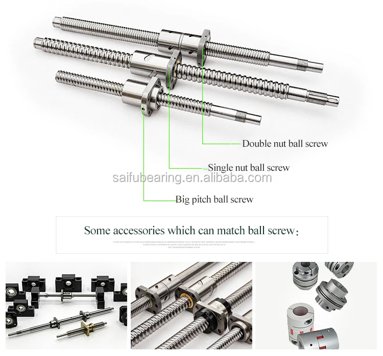 linear guide ball screw sfu4010 1000mm with single nut tpi brand