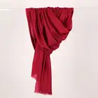 Fashion Pattern wine red OEM design women red printed warm luxurious knitted 100% wool scarf