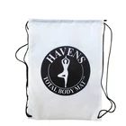 Hot sale nylon 190t 210D polyester drawstring backpack bag