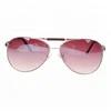 Womens promotional most popular frameless shiny glasses pilot brand sun reader modern sunglasses
