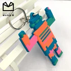 cheap custom animal shape colorful love keychain as bag decoration