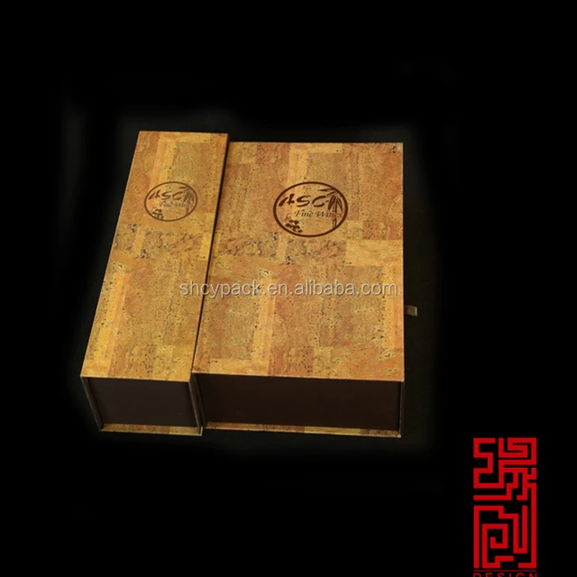 luxury 1 bottle wood textail paper gift wine box wooden box