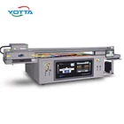 Industrial head digital uv led inkjet flatbed printer printing machine for metal wood 3d tiles