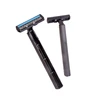 Haward plastic handle one time use twin stainless steel blade razor with lubricating strip
